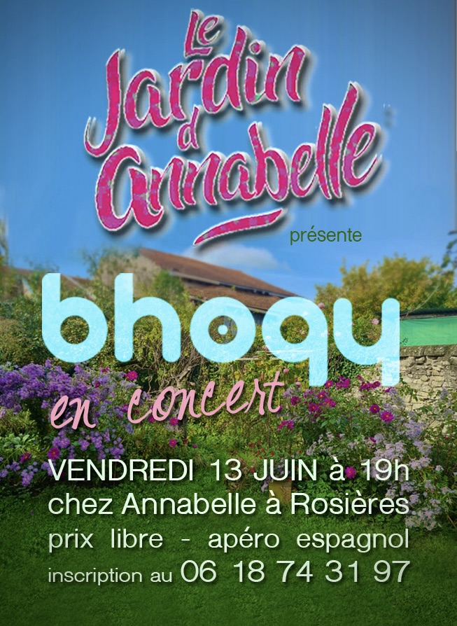 En concert vendredi 13 juin chez Annabelle