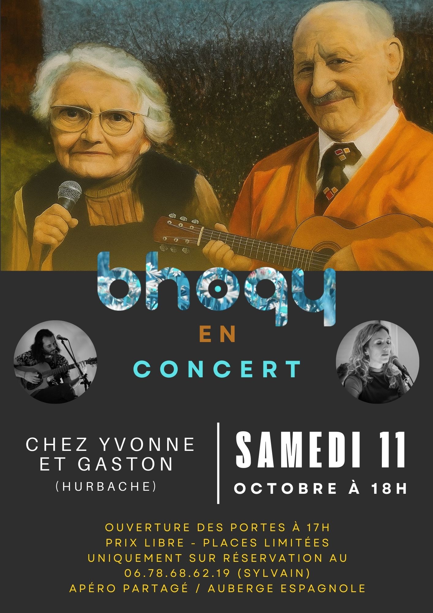 Bhogy en concert chez Yvonne et Gaston – samedi 11 octobre à 18h